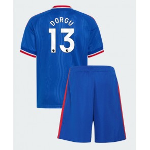 Manchester United Patrick Dorgu #13 Udebanetrøje Børn 2026-27 Kortærmet (+ Korte bukser)